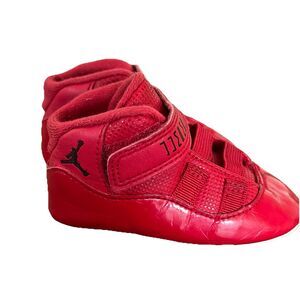 Air Jordan 11 Retro Win Like 96 Gym Red Infant Size 3C Soft Bottom Sneakers